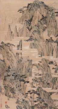 Xiong bingzhen fengshui antique Chinese Oil Paintings